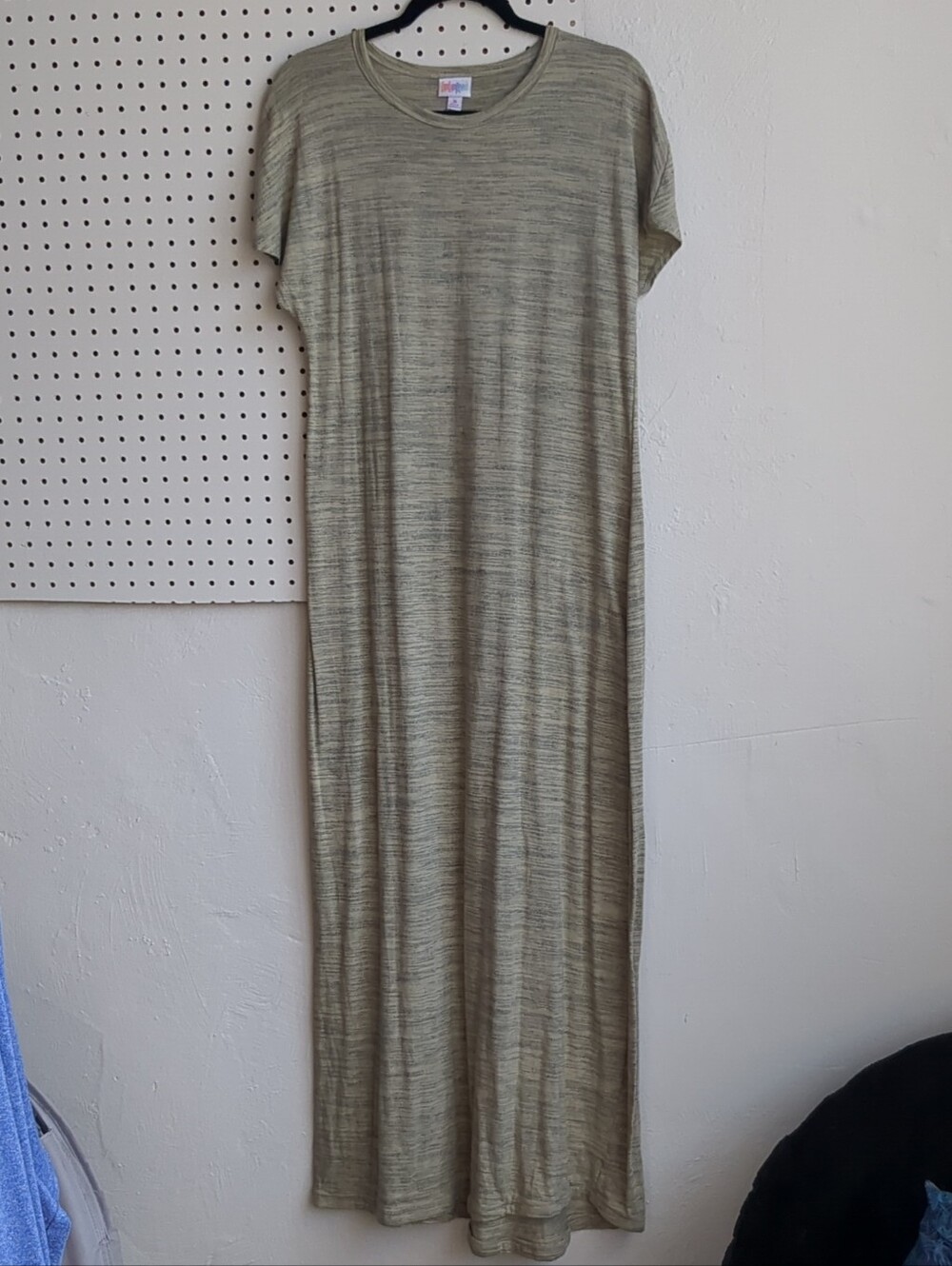 LuLaRoe Olive Green Short Sleeve Maxi Dress